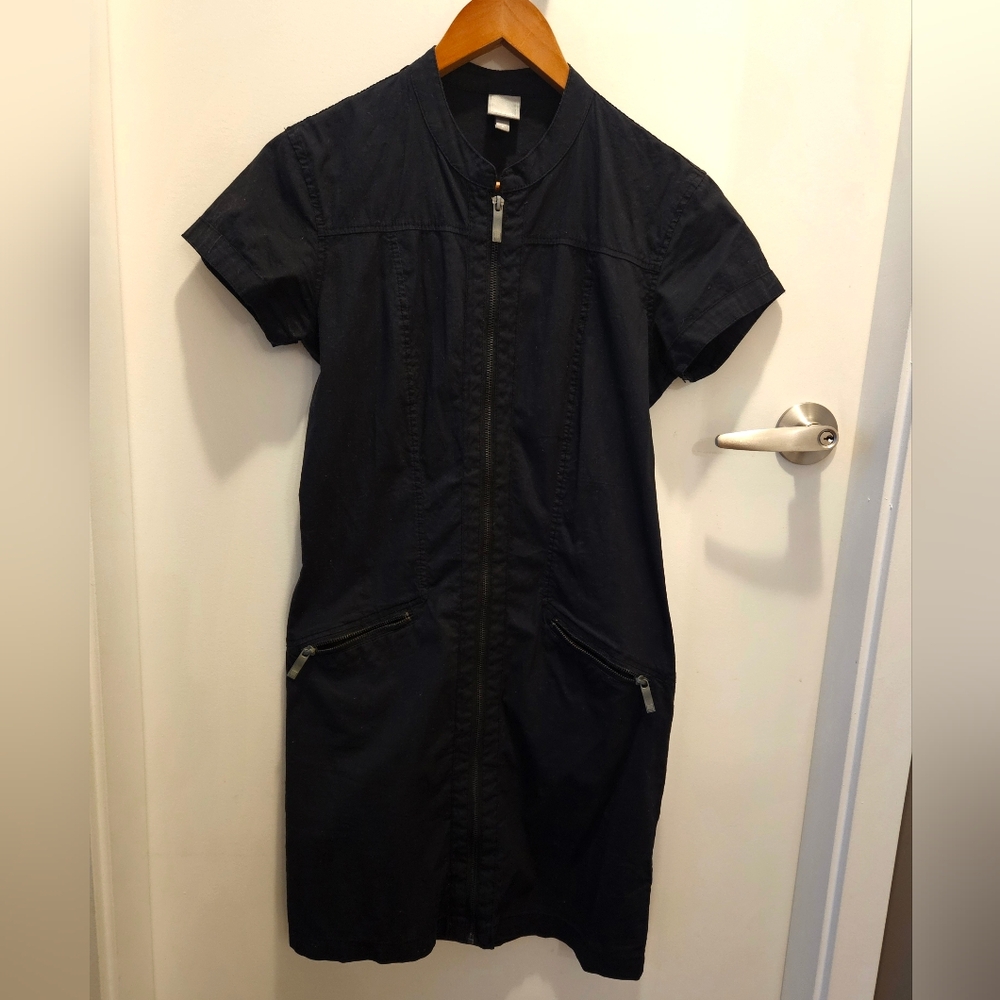 Front Zip Up Cargo Dress